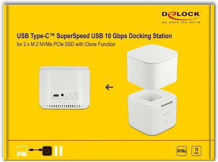 Delock - D-Elock M.2 Docking Station For 2Xm.2 Nvme Pcie Ssd With Clone Function (63331)