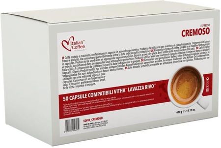 Italian Coffee Cremoso - 50 Kapsułek Kompatybilnych Z Lavazza Firma