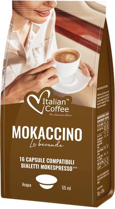 Italian Coffee Mokaccino Kapsułki Do Bialetti Mokespresso - 16 Kapsułek