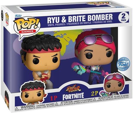 Funko Figurki Fortnite Pop! Games 2 Pack Ryu & Brite Bomber 5cm