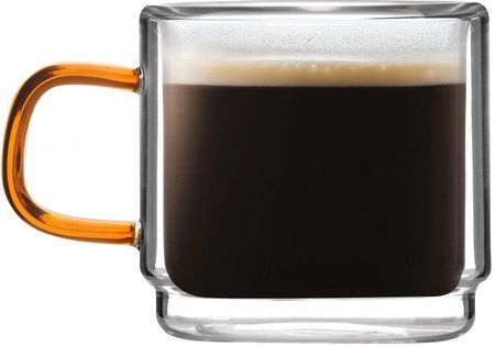 Vialli Design Komplet 2 Szklanek Z Podwójną Ścianką Do Espresso Amber 80Ml 8579 (28579)