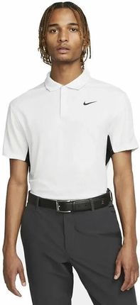 Nike Dri-Fit Tiger Woods Advantage Jacquard Color-Blocked Mens Polo Shirt White/Photon Dust/Black 2XL