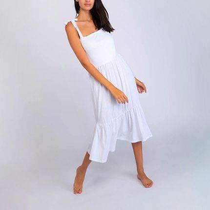 Damska Sukienka BANANA MOON LOU ENOHA LOUENO-BLA – Biały – L