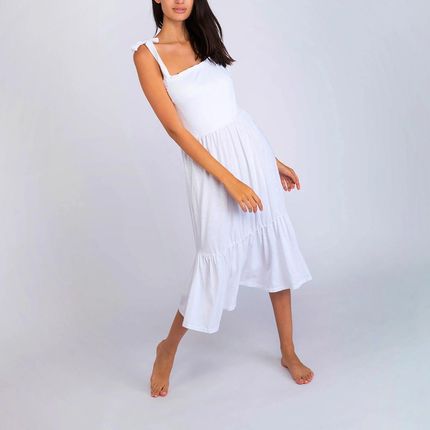 Damska Sukienka BANANA MOON LOU ENOHA LOUENO-BLA – Biały – M