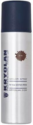 Kryolan Color Spray Lakier Koloryzujący Do Włosów D41 Dark Brown 150 ml