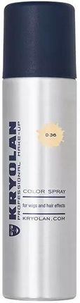 Kryolan Color Spray Lakier Koloryzujący Do Włosów D36 Opaque Blond 150 ml