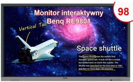 Benq Monitor Interaktywny Re9801 98" 4K Uhd