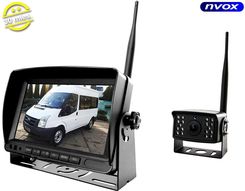 Monitor samochodowy lcd 7cali ahd z obsługą bezprzewodowej kamery 12v 24v NVOX