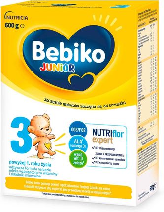 Bebiko Junior 3 odżywcza formuła na bazie mleka dla dzieci powyżej 1. roku życia 600g