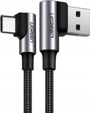 Zdjęcie Kabel Usb Do Usb-C, Kątowy Ugreen Us176, 3A, 0.5M - Syców