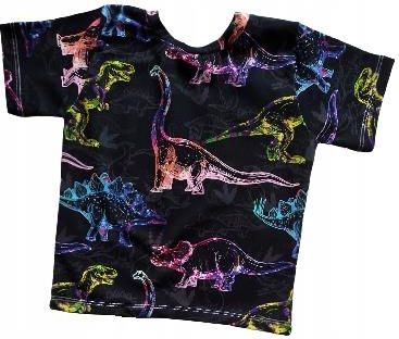 Koszulka neonowe dinozaury rozmiar 62