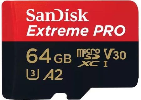 Sandisk Extreme Pro 64GB Microsdxc Uhs-I Klasa 10 (SDSQXCU064GGN6MA)