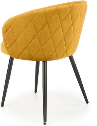 Krzesło K430 Velvet Musztardowy 