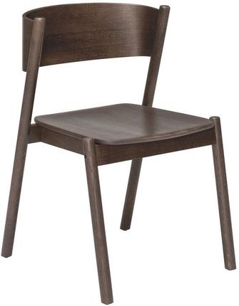 Hübsch Krzesło Oblique Ciemny Brąz 23297