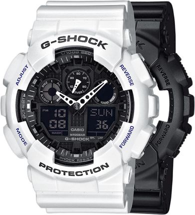 Casio G-Shock Set Ga-100-1A1Er + Bezel 10347600 Pasek 10347710 (Setga1001A1Er+Bezel10347600+Pasek10347710)