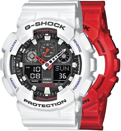 Casio G-Shock Set Ga-100B-4Aer + Bezel 10347600 Pasek 10347710 (Setga100B4Aer+Bezel10347600+Pasek10347710)