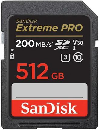 SanDisk SDXC 512GB Extreme Pro 200/140MB/s