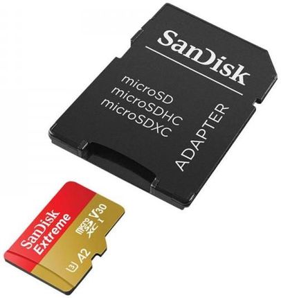 Karta pamięci SANDISK EXTREME microSDXC 128 GB 190/90 MB/s UHS-I U3 ActionCam (SDSQXAA-128G-GN6AA)