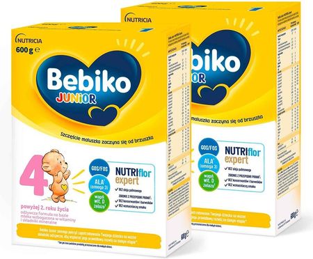 Bebiko Junior 4 odżywcza formuła na bazie mleka dla dzieci powyżej 2. roku życia 2x600g