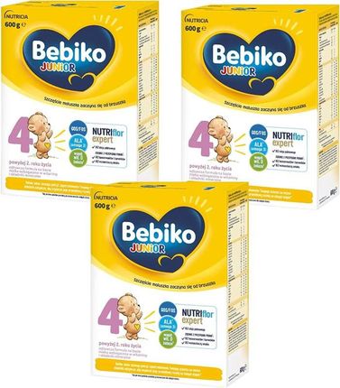 Bebiko Junior 4 odżywcza formuła na bazie mleka dla dzieci powyżej 2. roku życia 3x600g