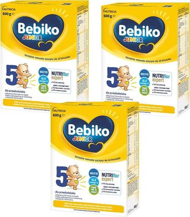 Bebiko Junior 5 odżywcza formuła na bazie mleka dla przedszkolaka 3x600g