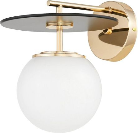 Lumina Deco Lampa Ścienna Kinkiet Loft Czarno Złota Daltona (Ldw70141Bk+Fgd)