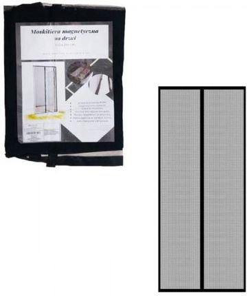 Moskitiera Magnetyczna - Siatka Na Drzwi Z Magnesem 210x100cm Czarna Rb72