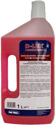 D-LUX Podłogi bez smug Guma balonowa - Płyn do mycia podłóg 1L