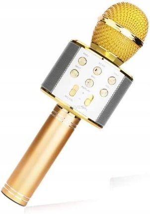 Mikrofon bezprzewodowy na bluetooth WS858 (złoty)