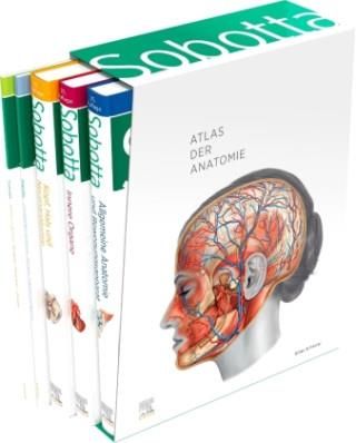 Sobotta Atlas der Anatomie, 3 Bände + Lerntabellen + Poster Collection im Schuber und 6-monatiger Zugang zur Complete Anatomy-App