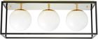 Lumina Deco NOWOCZESNA LAMPA SUFITOWA ZŁOTY PLAFON MALDINI W3 (LDC80603FGD+BK)