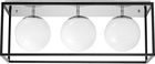 Lumina Deco NOWOCZESNA LAMPA SUFITOWA CHROMOWANY PLAFON MALDINI W3 (LDC80603CHR+BK)