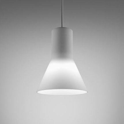 Aqform Lampa wisząca na żarówkę Modern glass flared E27 biała czarna Dyfuzor - WP, Kolor obudowy biała, Moc 13W, Ściemnianie Fazowe (597260000U8PH13)