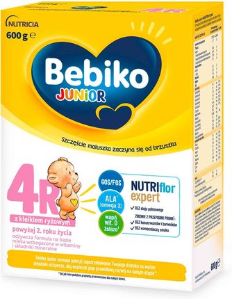 Bebiko Junior 4R odżywcza formuła na bazie mleka dla dzieci powyżej 2. roku życia 600g