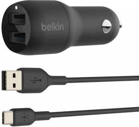 Belkin ładowarka samochodowa 2x USB-A 24W + kabel (CCE001BT1MBK)