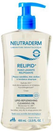 Neutraderm Relipid+ Olejek Do Mycia Ciała Odbudowujący Warstwę Lipidową 400 ml