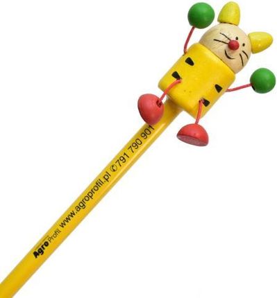 Ołówek HB żółty kotek