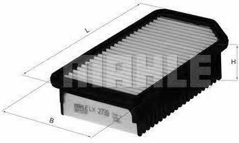 Knecht Filtro Aria Motore LX 2739 – Lunghezza 248 Mm, Altezza 53,5 Mm, Ricambio Originale Per Auto, Filtro Dell'Aria Di Qualità - 3