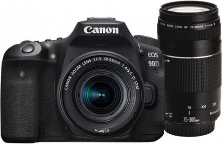 Canon EOS 90D + 18-55mm IS STM + 75-300mm III