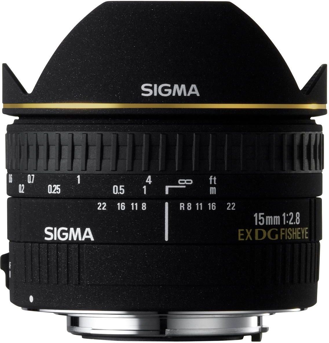 SIGMA - SIGMA 15mm 1:2.8EX FISHEYE 180° Obiektyw do aparatu Sigma fisheye 15mm f/2.8 EX DG Diagonal