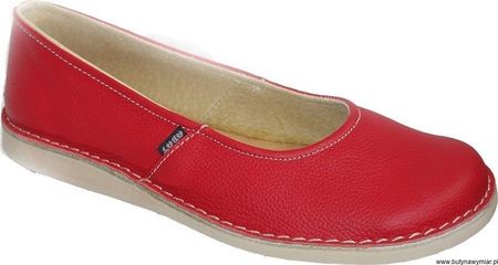 HIT SKÓRZANE buty damskie lekkie czerwone 37