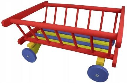 Woodcarver Drewniany wózek drabiniasty na zabawki (2CB415789)