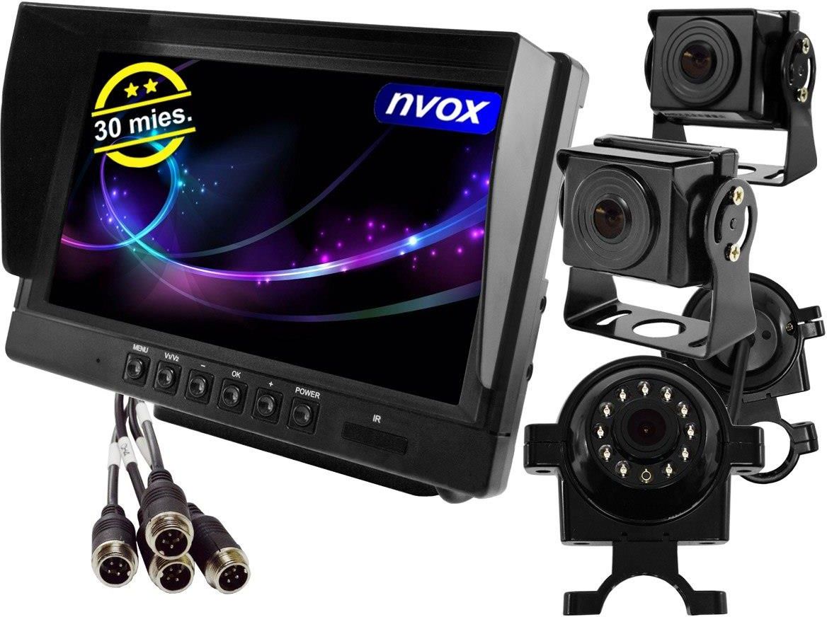 Monitor samochodowy lcd 9cali ahd 4pin z funkcją rejestratora 12v 24v oraz 4 kamery ahd NVOX - zdjęcie 4 Monitor samochodowy lcd 9cali ahd 4pin z funkcją rejestratora 12v 24v oraz 4 kamery ahd NVOX