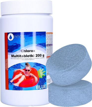 Ntce 1Kg Multi Tabletki Blue 6W1 200G Chlorox Do Basenu