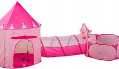 Zdjęcie Bestomi Namiot Dzieci Zamek Tunel Kosz Suchy Basen 3W1 - Pieniężno