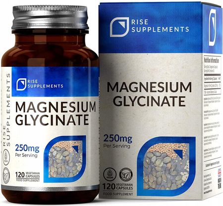 Rise Supplements Glicynian Magnezu 250mg 120kaps.