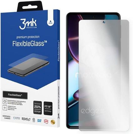 3MK FLEXIBLE GLASS Lite szkło hybrydowe do telefonu Motorola Edge 30 Pro PASS0041PL PASS0027PL / Edge X30 / Moto X30 5G XT2201 (0000053019)