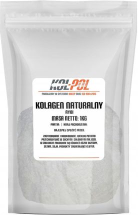 Kol-Pol Kolagen Naturalny 100% Rybi 1Kg W Proszku