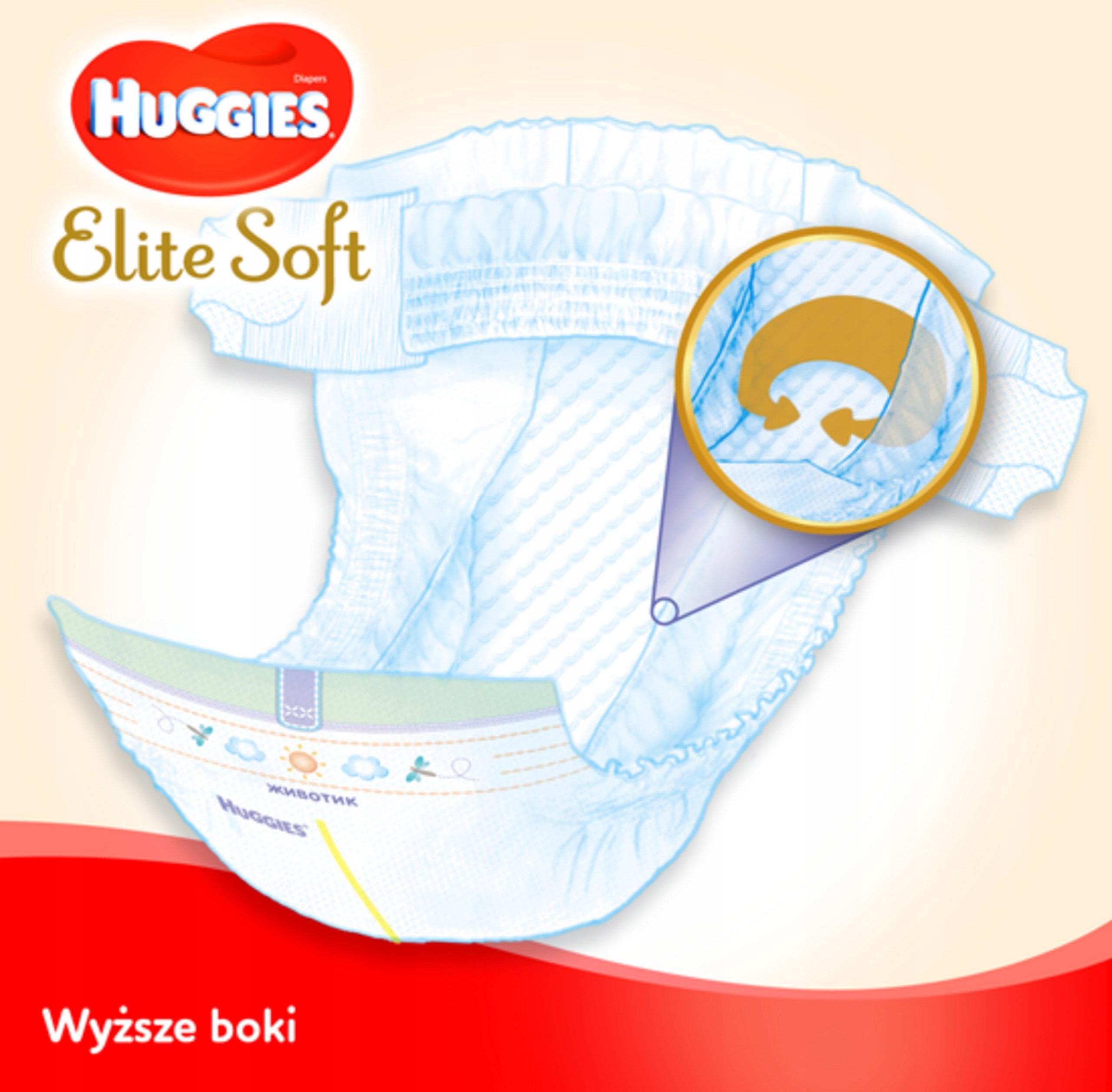 HUGGIES Elite Soft 1 3-5kg 84ks 