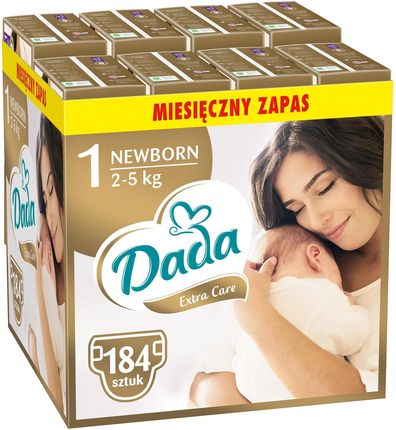 Dada Pieluszki Extra Care 1 Newborn 184 sztuk